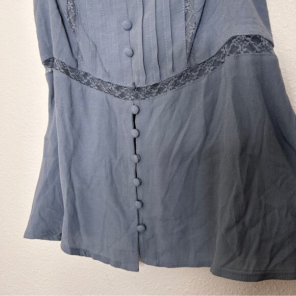 Target Wild Fable Trim Babydoll Cami/ Slate Blue/ Size XXS - Picture 6 of 9